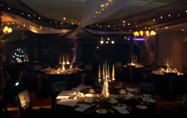 Halloween Tables and venue decor