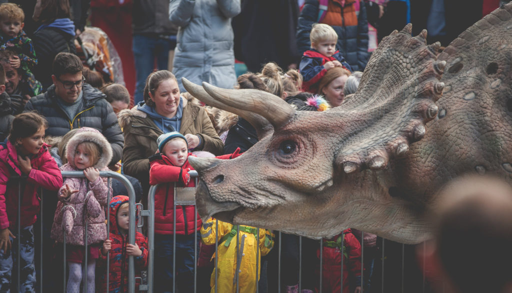 prehistoric party Triceratops