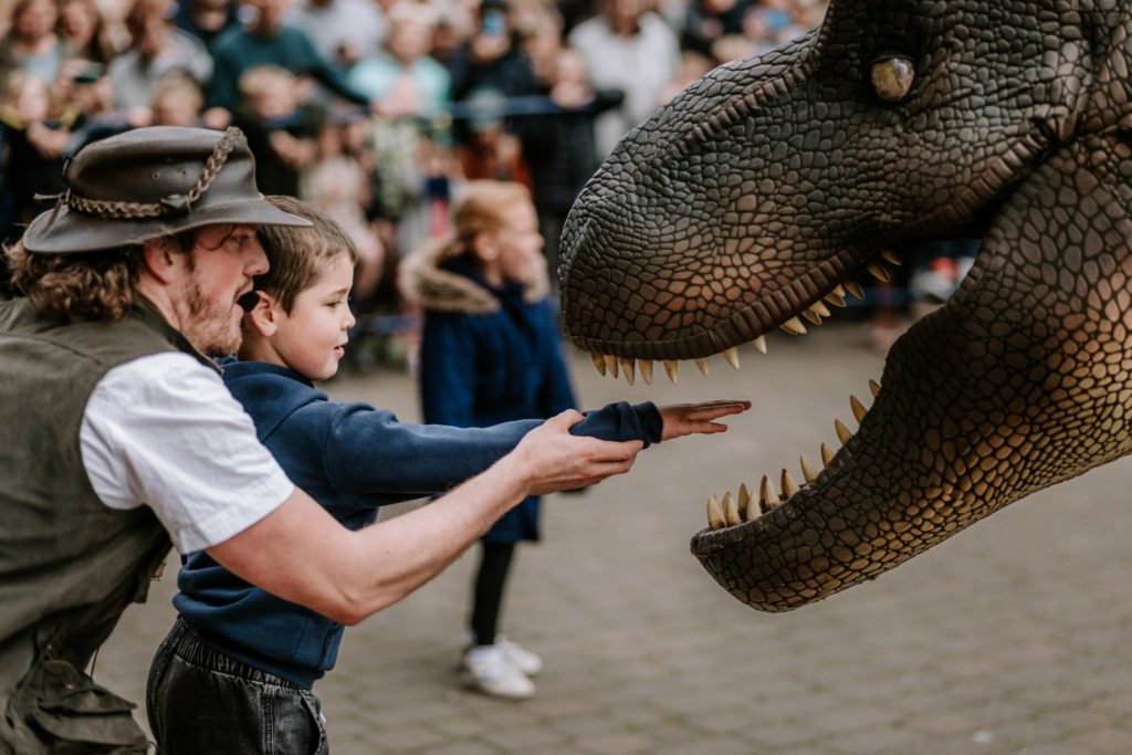 prehistoric party T Rex