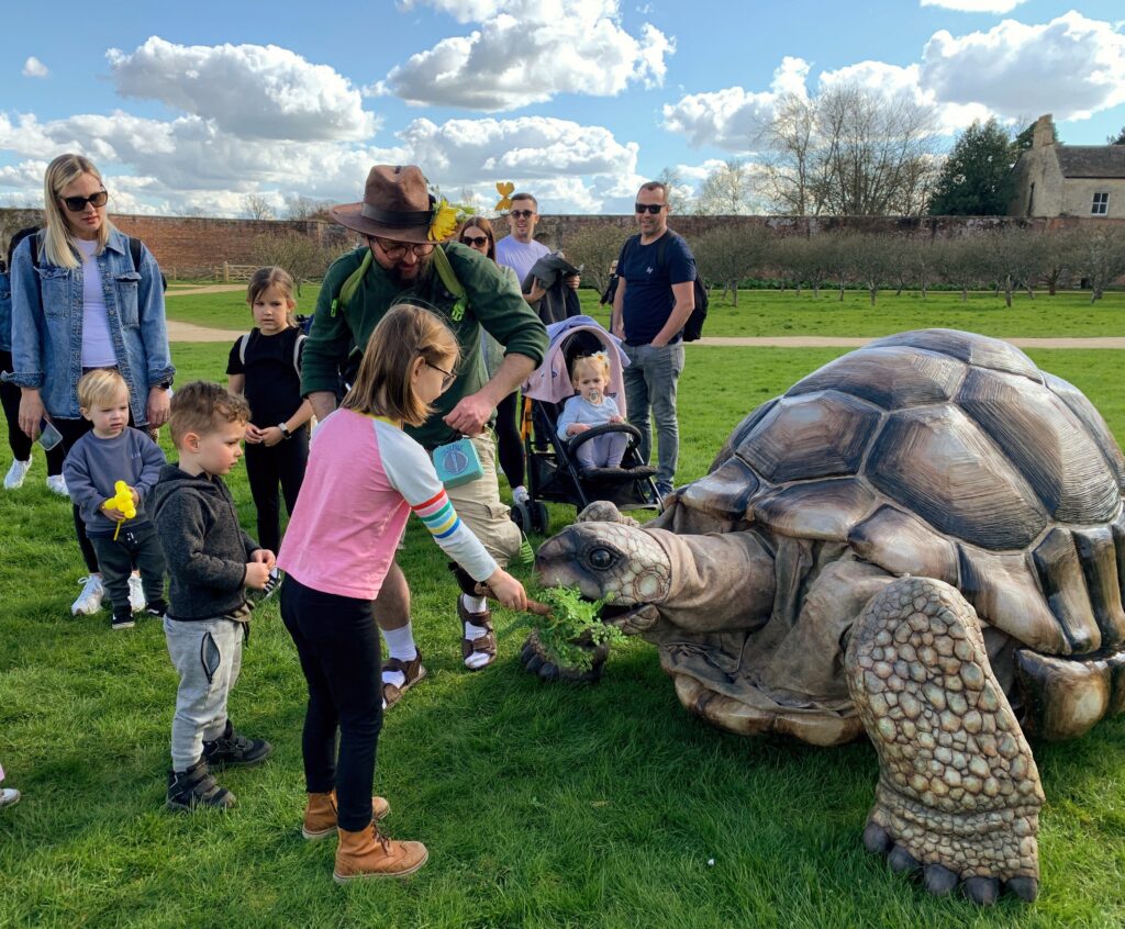 Eco-friendly Entertainment Animal Walkabout Interactive Zelva the Giant Tortoise