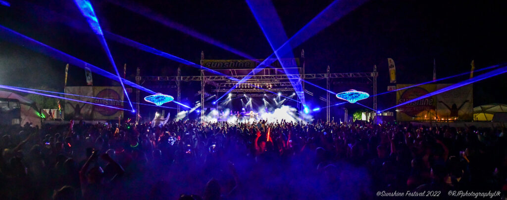 Laser Light Show Sunshine Festival 2022