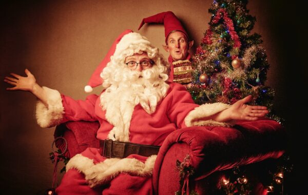 Sofa Driving Santa Image